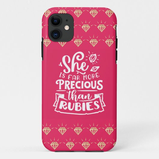Coques Case-Mate iPhone Très Précieux que les rubis (Dos)