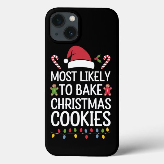 Coques Case-Mate iPhone Très Probable De Faire Cuire Des Cookies De Noël D (Verso)