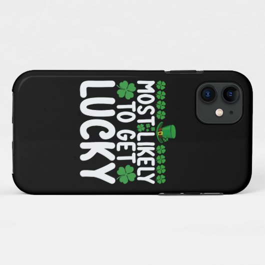 Coques Case-Mate iPhone Très Probable d'obtenir Lucky St Patrick's Day Irl (Dos (Horizontal))