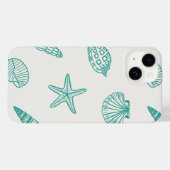 Coques Case-Mate iPhone Trésor côtier Turquoise ivoire (Verso (horizontal))