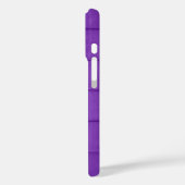 Coques Case-Mate iPhone Tressage en cuir violet (Verso / Gauche)