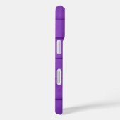 Coques Case-Mate iPhone Tressage en cuir violet (Verso / Droite)
