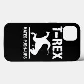 Coques Case-Mate iPhone TRex Hates PushUps Drôle Dinosaur Dino Parodique (Verso (horizontal))