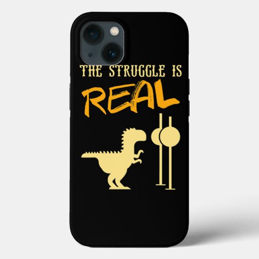 Coques Case-Mate iPhone TRex Struggle est Real Dinosaur Funny pour les enf (Verso)