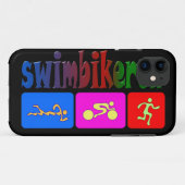 Coques Case-Mate iPhone TRI conception d'ARC-EN-CIEL de course de vélo de (Dos (Horizontal))
