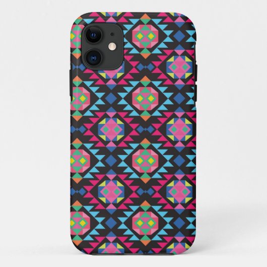 Coques Case-Mate iPhone Tri motif de hippie géométrique aztèque tribal des (Dos)
