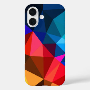 Coques iPhone 16 triangle abstrait et marguerite