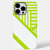 Coques Case-Mate iPhone Triangle en Lime Vert et Blanc (Verso)