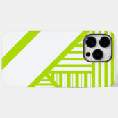 Coques Case-Mate iPhone Triangle en Lime Vert et Blanc (Verso (horizontal))