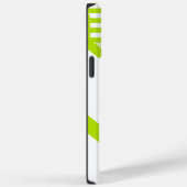 Coques Case-Mate iPhone Triangle en Lime Vert et Blanc (Verso / Droite)