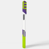 Coques Case-Mate iPhone Triangle en Lime Vert & Violet (Verso / Droite)