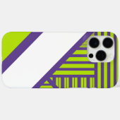 Coques Case-Mate iPhone Triangle en Lime Vert & Violet (Verso (horizontal))