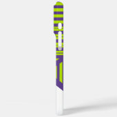 Coques Case-Mate iPhone Triangle en Lime Vert & Violet (Verso / Gauche)