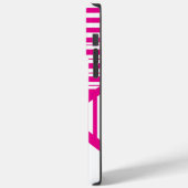 Coques Case-Mate iPhone Triangle en Magenta et Blanc (Verso / Gauche)