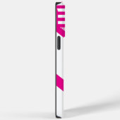 Coques Case-Mate iPhone Triangle en Magenta et Blanc (Verso / Droite)