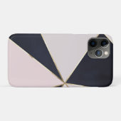 Coques Case-Mate iPhone Triangle Féminin Moderne Trendy Blue Blush Texture (Dos (Horizontal))