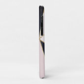 Coques Case-Mate iPhone Triangle Féminin Moderne Trendy Blue Blush Texture (Dos/Gauche)