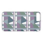 Coques Case-Mate iPhone Triangle géométrique Motif bleu violet vert (Dos (Horizontal))