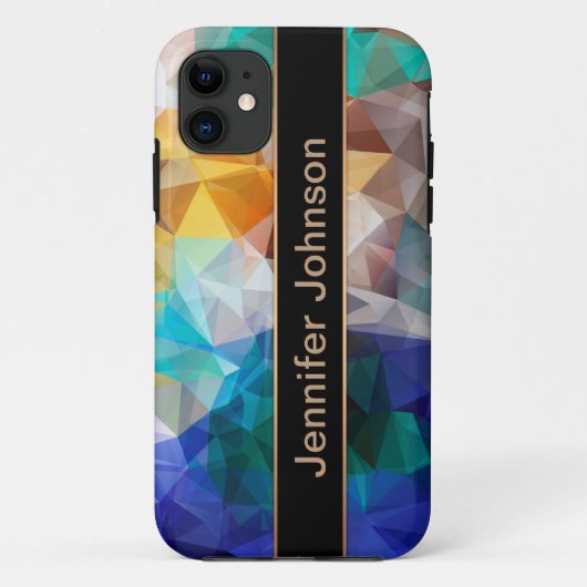 Coques Case-Mate iPhone Triangle géométrique polygonal personnalisé (Dos)