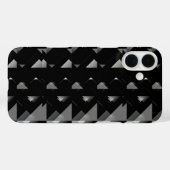 Coques Case-Mate iPhone Triangle gris noir géométrique (Verso (horizontal))