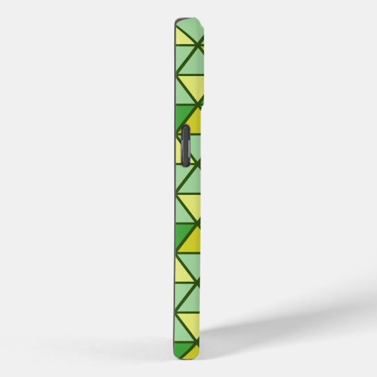 Coques Case-Mate iPhone Triangle jaune moderne Motif géométrique (Verso / Droite)