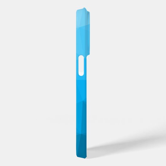 Coques Case-Mate iPhone Triangle motif de maillage géométrique dégradé cya (Verso / Droite)