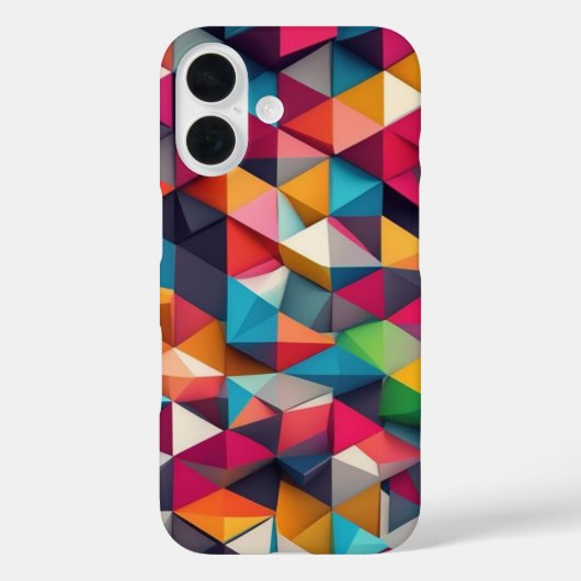 Coques Case-Mate iPhone Triangle motif polygone polygone texture abstrait (Verso)