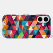 Coques Case-Mate iPhone Triangle motif polygone polygone texture abstrait (Verso (horizontal))