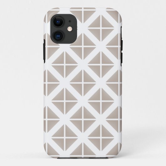 Coques Case-Mate iPhone Triangle Motif tendance beige (Dos)