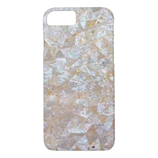 Coques Case-Mate iPhone Triangle rose nacrée carrelée (Dos)
