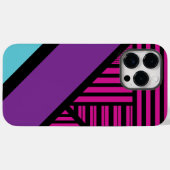 Coques Case-Mate iPhone Triangle - rose, pourpre, bleu et noir (Verso (horizontal))