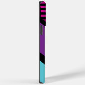 Coques Case-Mate iPhone Triangle - rose, pourpre, bleu et noir (Verso / Droite)