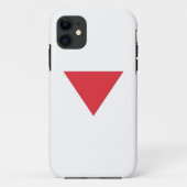 Coques Case-Mate iPhone Triangle rouge inversé (Dos)