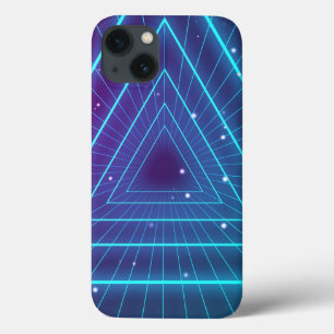 Case-Mate iPhone Case Triangle rougeoyante de lampes au néon de rétro