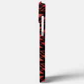 Coques Case-Mate iPhone Triangle Tribal ZigZag sur saumon foncé dégradé (Verso / Gauche)