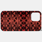 Coques Case-Mate iPhone Triangle Tribal ZigZag sur saumon foncé dégradé (Verso (horizontal))