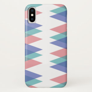 Case-Mate iPhone Case Triangles bleu et corail