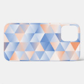 Coques Case-Mate iPhone Triangles bleus doux (Verso (horizontal))