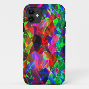 Case-Mate iPhone Case Triangles courbes colorés ou ondulations colorées.