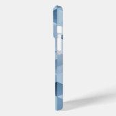 Coques Case-Mate iPhone Triangles en bleu et gris (Verso / Gauche)