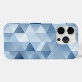 Coques Case-Mate iPhone Triangles en bleu et gris (Verso (horizontal))