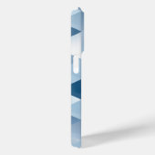 Coques Case-Mate iPhone Triangles en bleu et gris (Verso / Droite)