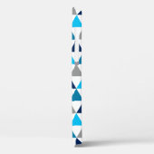 Coques Case-Mate iPhone Triangles géométriques gris bleu moderne Motif (Verso / Gauche)