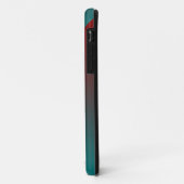 Coques Case-Mate iPhone triangles gris bordeaux turquoise (Dos/Gauche)