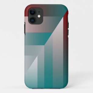 Case-Mate iPhone Case triangles gris bordeaux turquoise