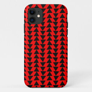Case-Mate iPhone Case Triangles irréguliers - Noir sur rouge