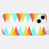 Coques Case-Mate iPhone Triangles jaunes, rouges et bleus cadets (Verso (horizontal))