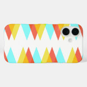 Coques Case-Mate iPhone Triangles jaunes, rouges et bleus cadets (Verso (horizontal))