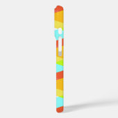 Coques Case-Mate iPhone Triangles jaunes, rouges et bleus cadets (Verso / Gauche)
