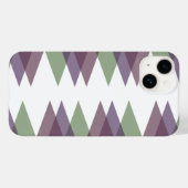 Coques Case-Mate iPhone Triangles mauve et vert (Verso (horizontal))
